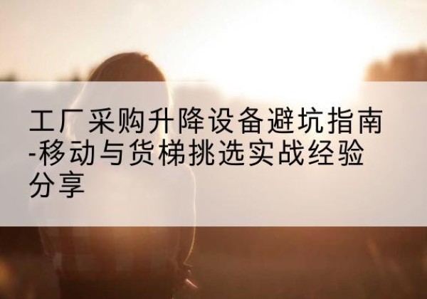 綦江区移动式升降机怎么选-工厂采购升降设备避坑指南-移动与货梯挑选实战经验分享